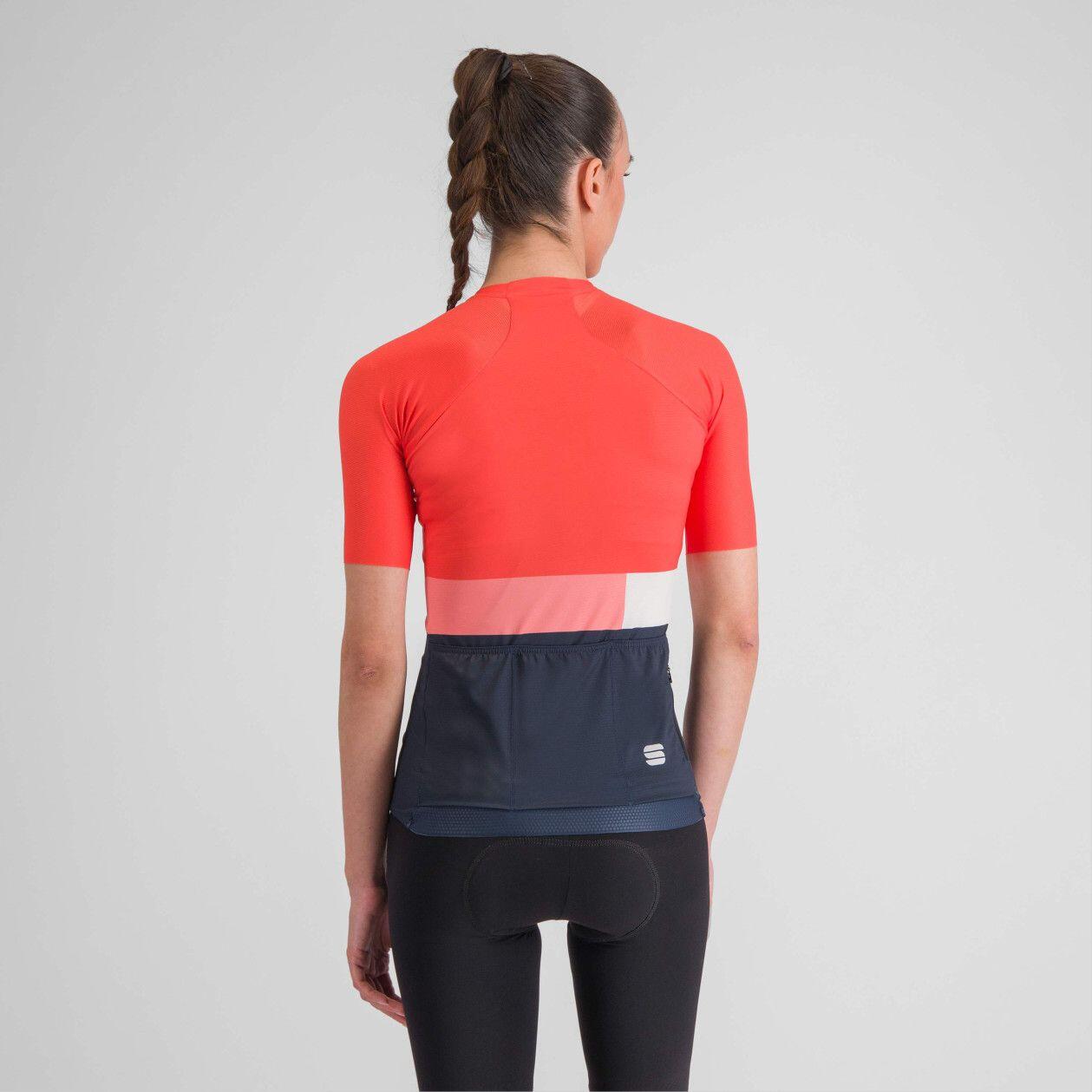 Camisola de manga curta Sportful Snap para mulher Coral/Azul 2/6