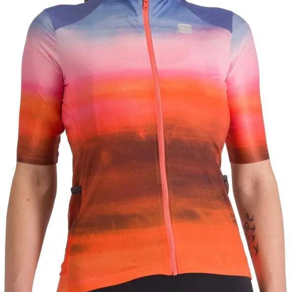 Women's Short Sleeve Jersey Sportful Flow Supergiara Coral