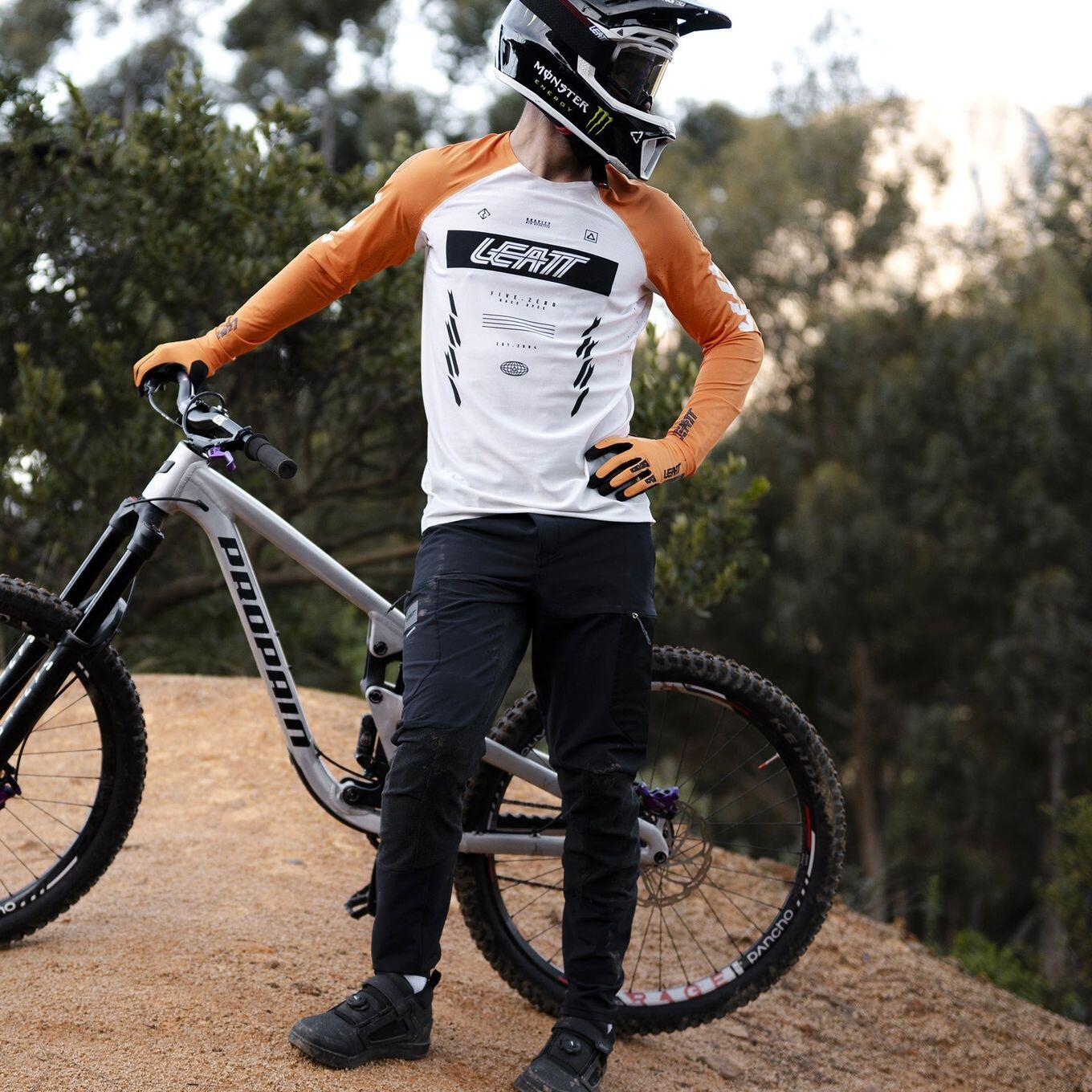 Maglia a maniche lunghe Leatt Gravity 5.0 Uomo Bianco/Giallo 6/6