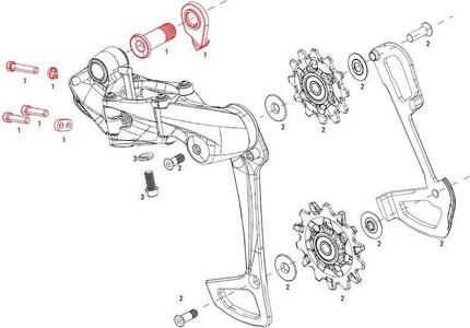 Kit de Vis Sram X01 Eagle B-Bolt et Limit Screw