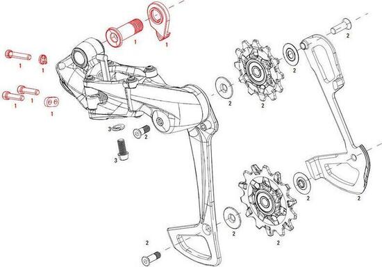Kit de Vis Sram X01 Eagle B-Bolt et Limit Screw