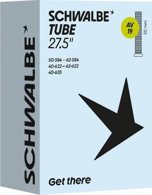 Schwalbe binnenband 27,5"/28"/29" av19 met schrader-ventiel, 50 mm