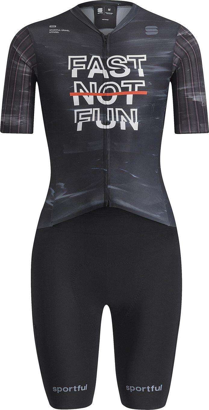 Heren fietspak Sportful Fast Not Fun Zwart 1/2