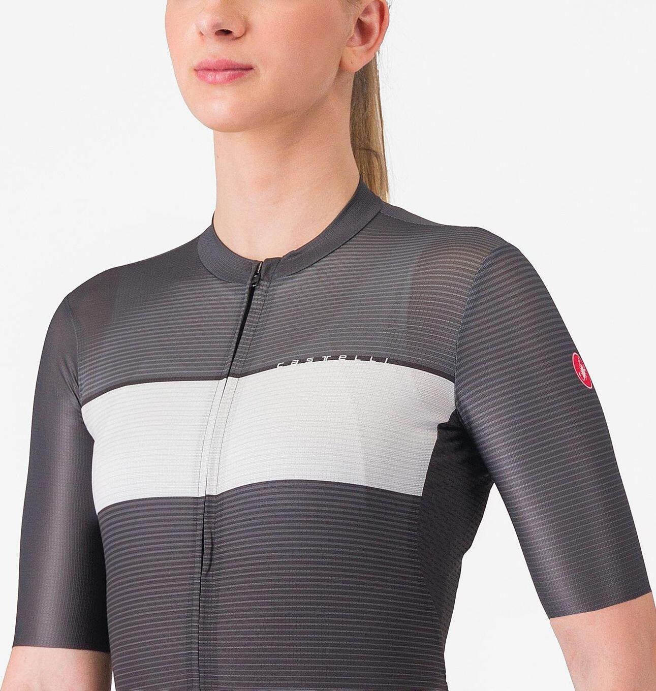 Castelli Elegante Women's Short Sleeved Jersey Black Grey 2/3