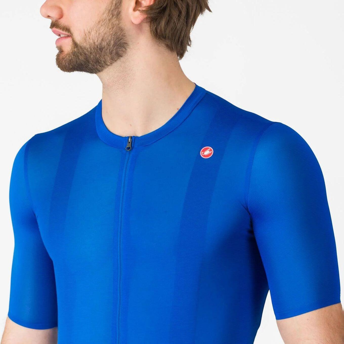 Maillot à Manches Courtes Castelli Superleggera A/C Homme Bleu 3/5