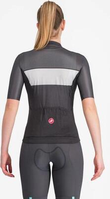 Castelli elegante jersey met korte mouwen zwart grijs