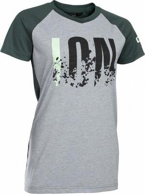Ion letters scrub amp wms t-shirt korte mouwen grijs mêlee