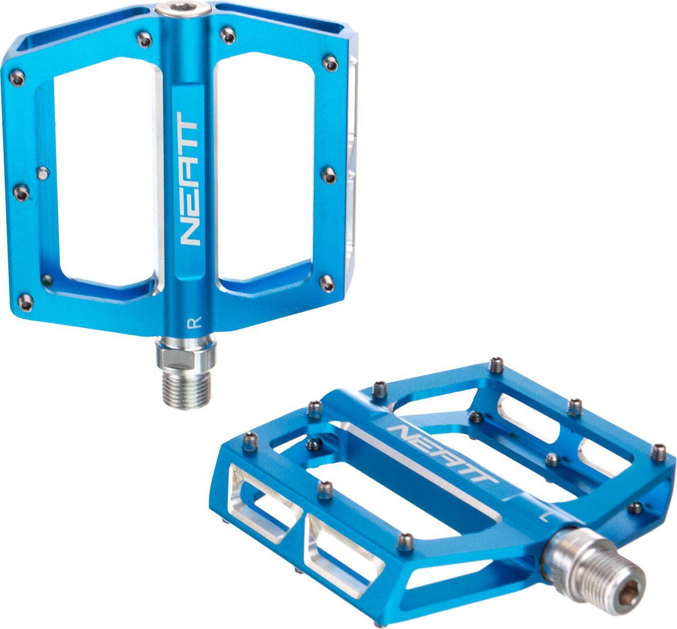 Paire de Pédales Plates Neatt Attack V2 8 Picots Bleu 4/6