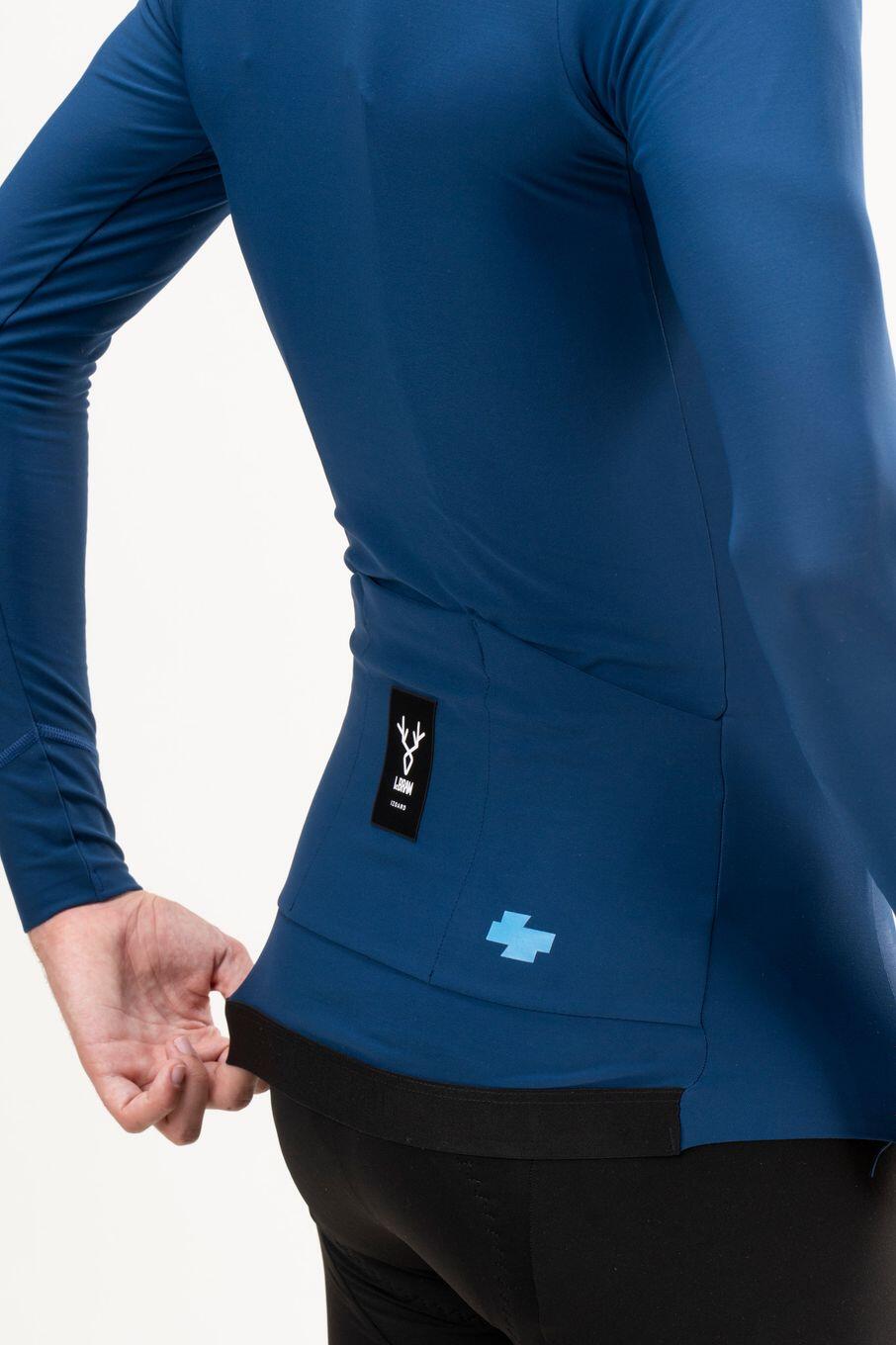 Maillot de manga larga LeBram Race Mid-Season Azul petróleo 5/7