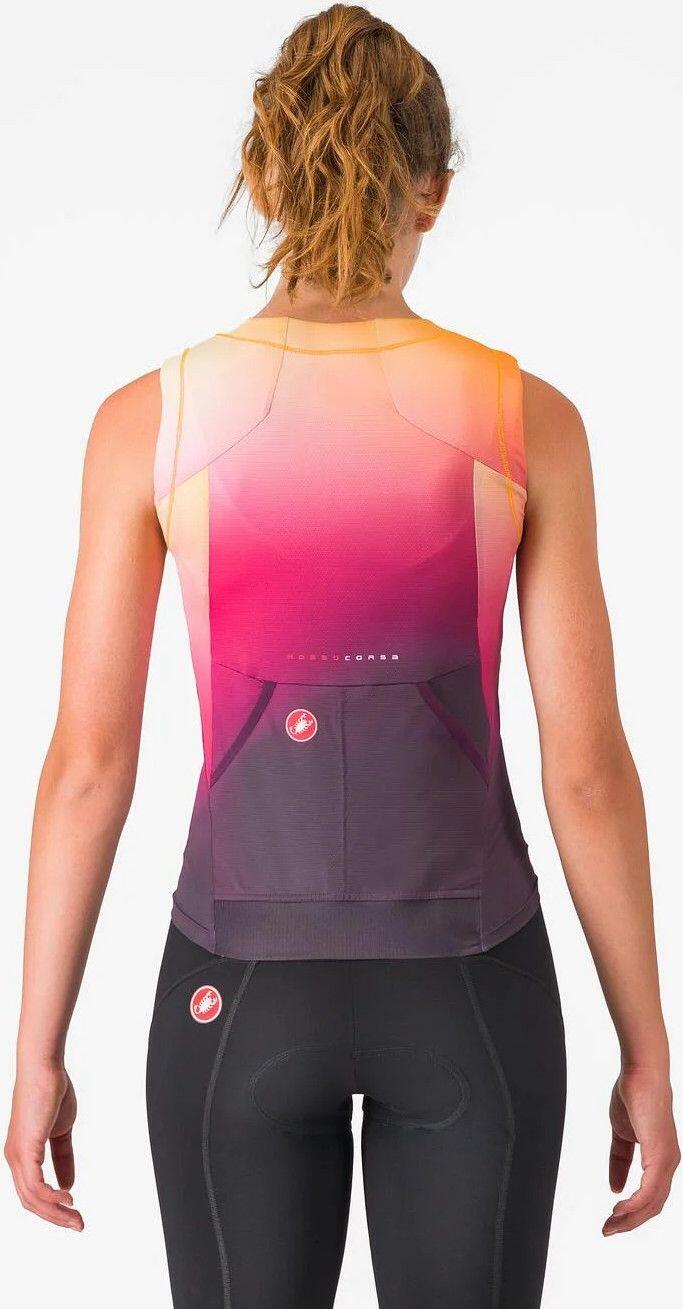 Camiseta de triatlón Castelli Speed 3 para mujer Azul Naranja 2/4