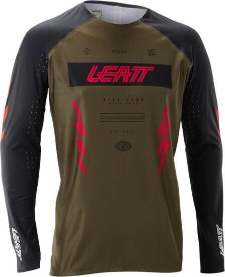 Maillot Manches Longues Leatt Gravity 5.0 Vert Homme