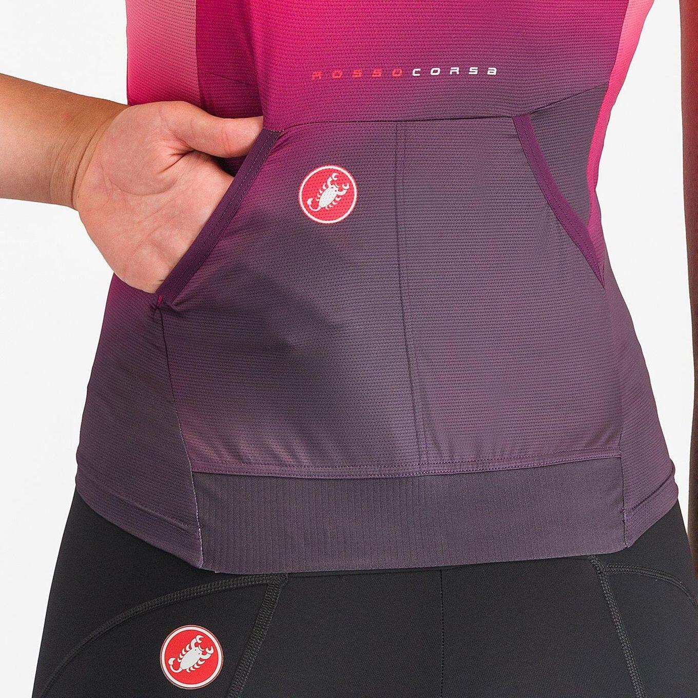 Camiseta de triatlón Castelli Speed 3 para mujer Azul Naranja 4/4