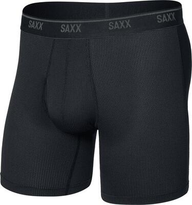 Boxer saxx quest sneldrogend mesh zwart