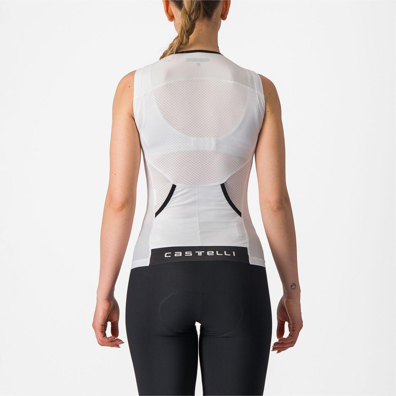 Maillot Sans Manches Triathlon Femme Castelli Free Tri 2 Blanc 2/7