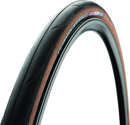Opona Rowerowa Szosowa Superpasso Tubeless 700 X 28C Czarna/Przezroczysta