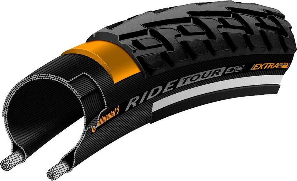 Continental Ride Tour 700 mm Pneumatico Tubetype Wire Extra PunctureBelt E-Bike 3/5