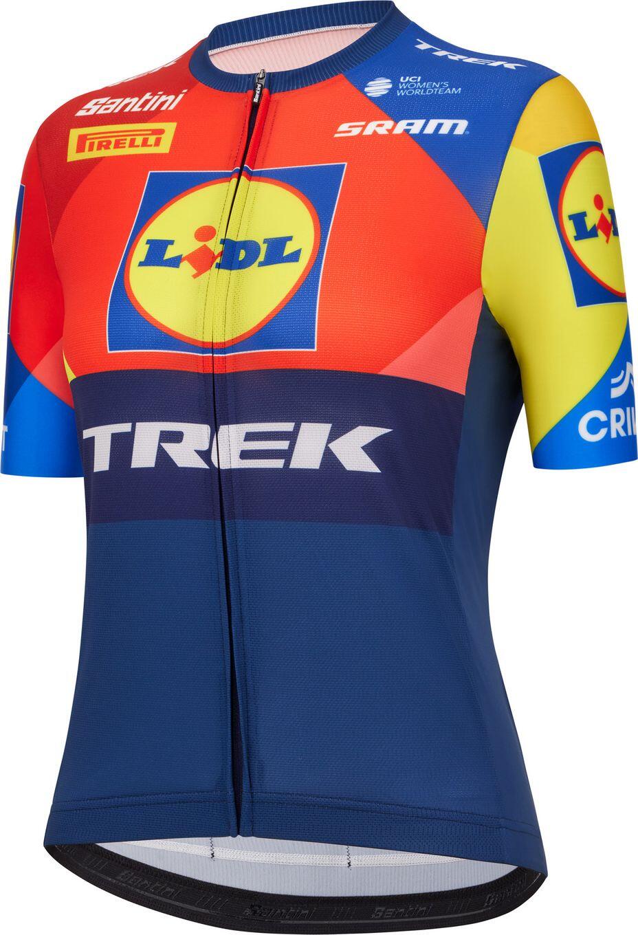 Maglia a maniche corte Santini Team Lidl-Trek 2025 Donna Blu 3/3
