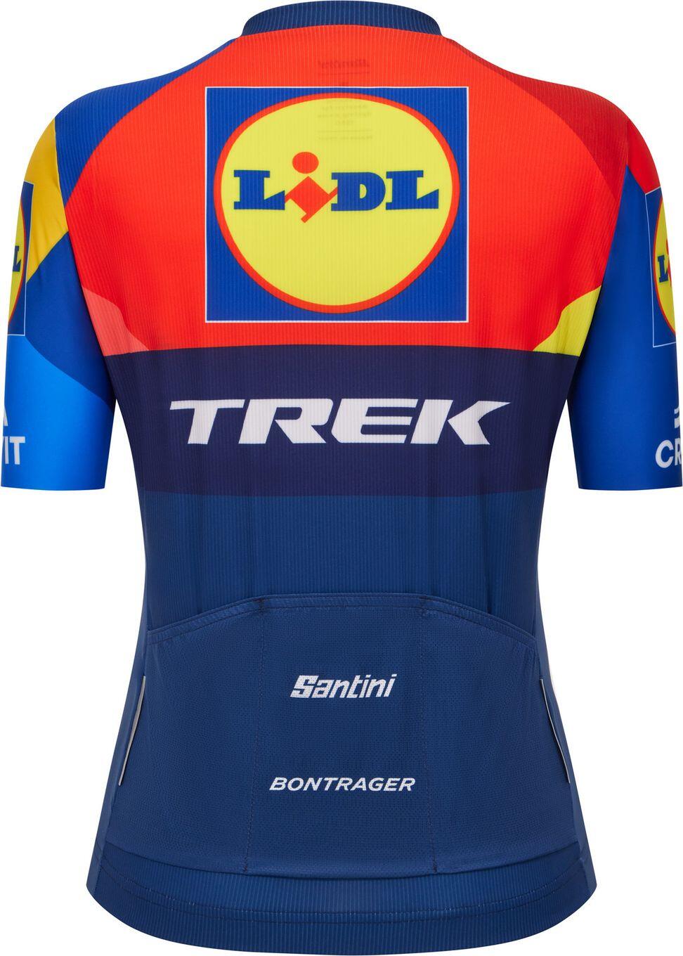 Maglia a maniche corte Santini Team Lidl-Trek 2025 Donna Blu 2/3
