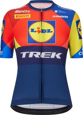 Maglia a maniche corte Santini Team Lidl-Trek 2025 Donna Blu