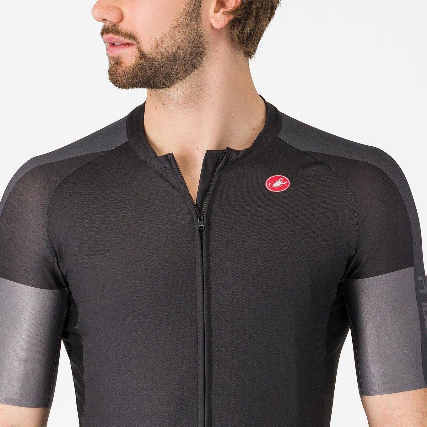 Castelli Entrata 6 Camisola de manga curta para homem Preto Cinzento 3/5