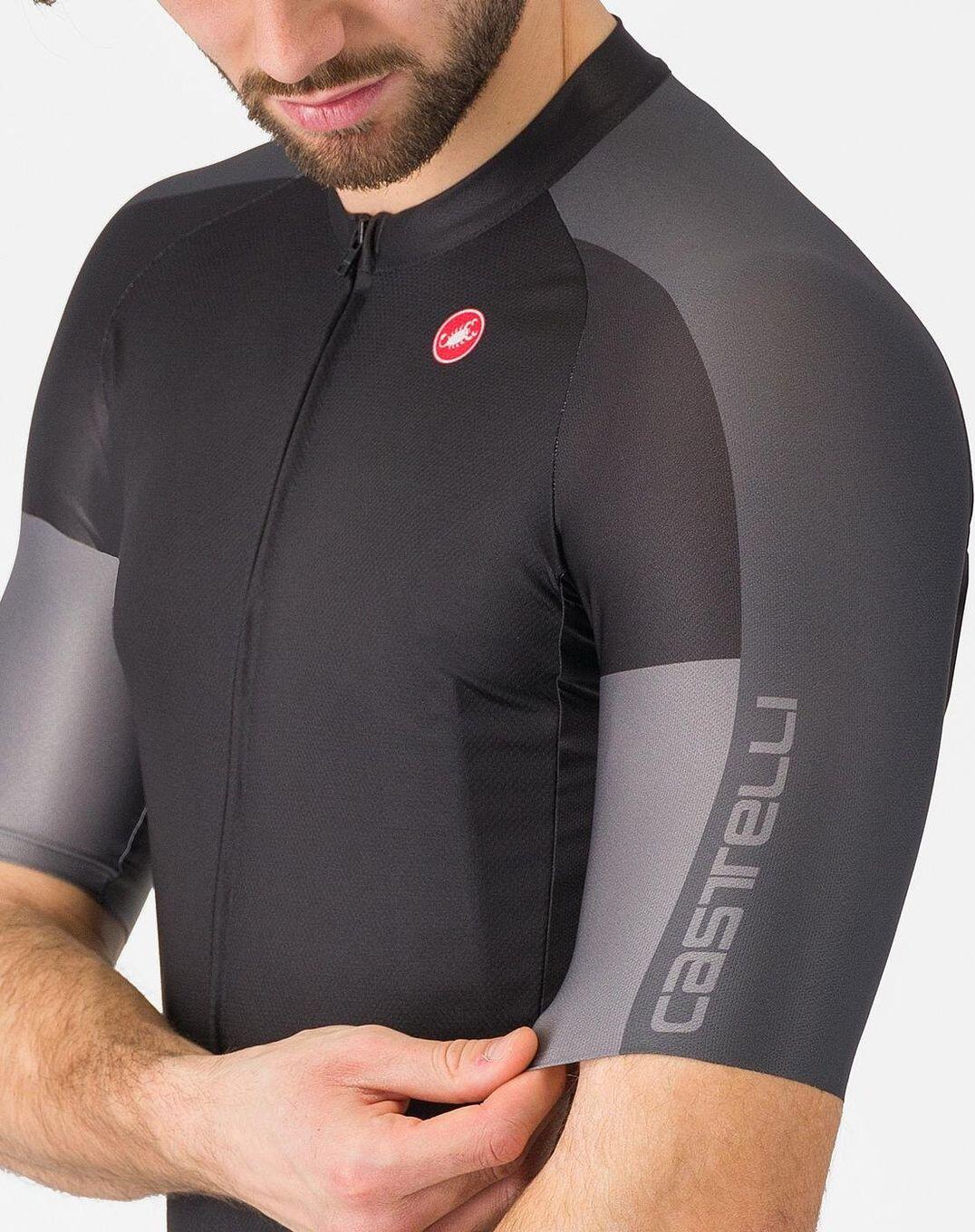 Castelli Entrata 6 Camisola de manga curta para homem Preto Cinzento 5/5