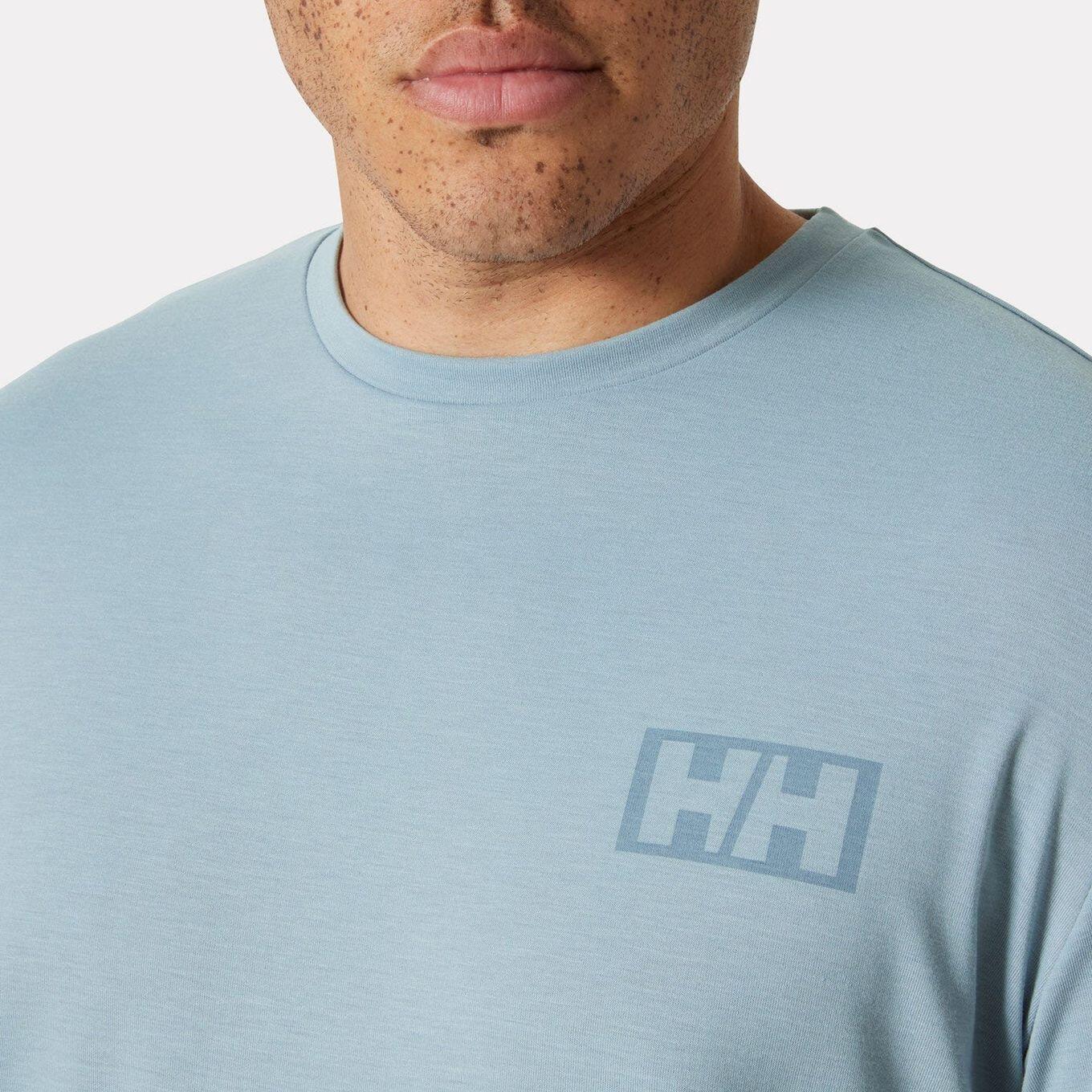 Maglietta Helly Hansen Skog Recycled Graphic Blue Uomo 3/6