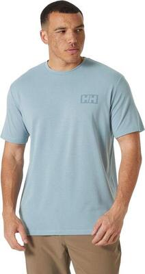 Helly hansen skog recycled graphic blue heren t-shirt