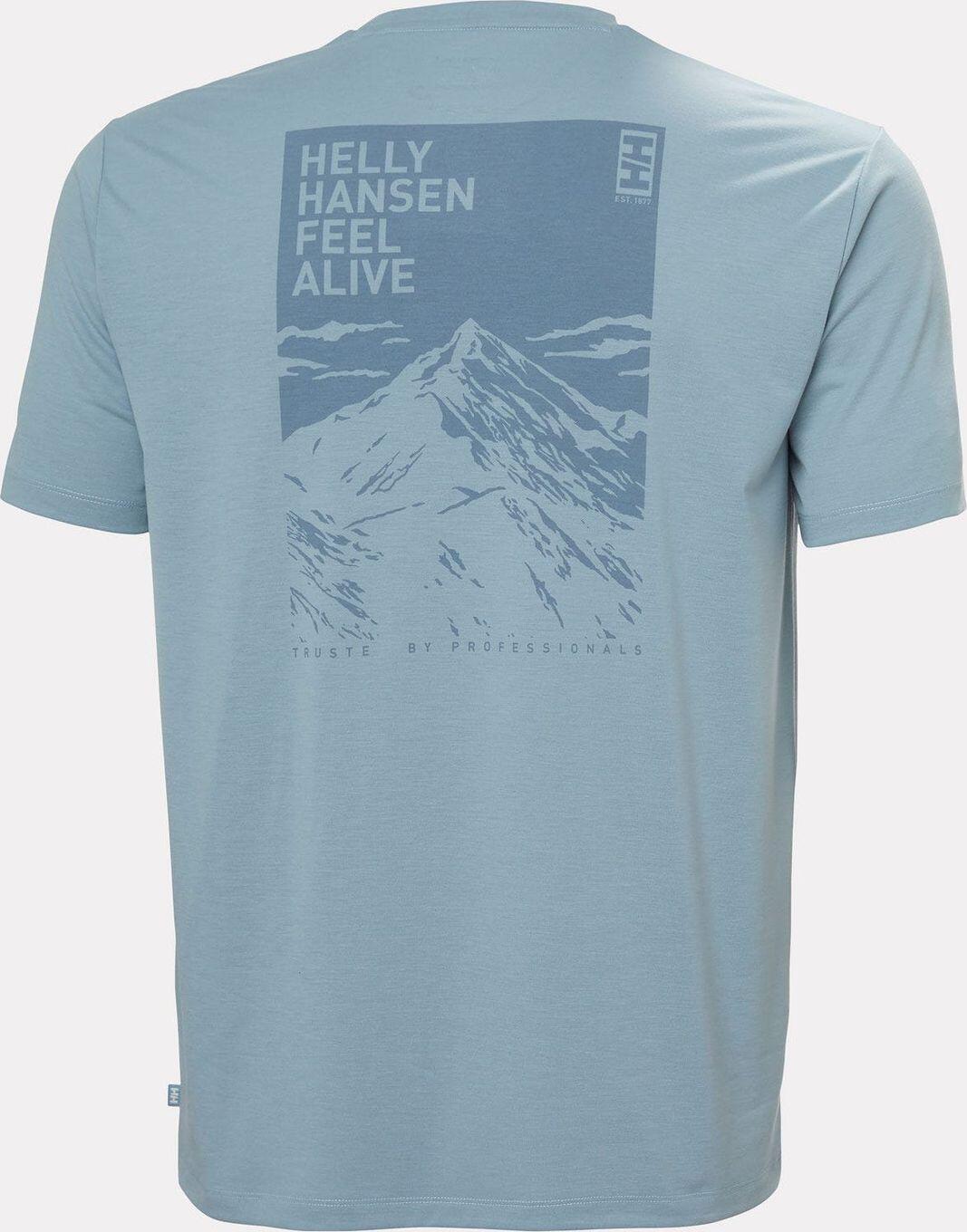 Maglietta Helly Hansen Skog Recycled Graphic Blue Uomo 6/6