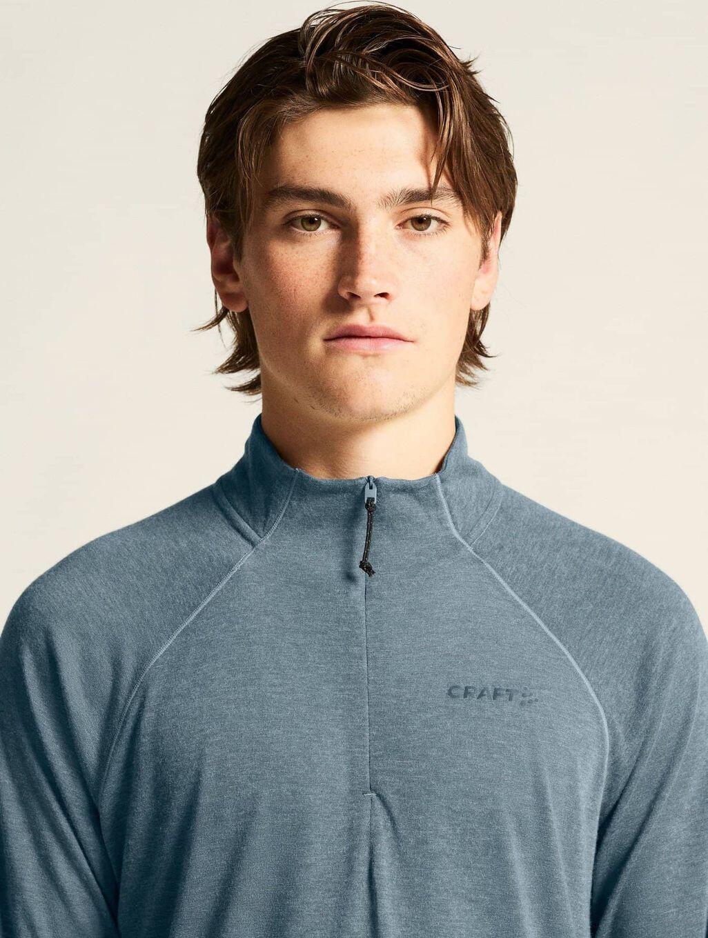 Craft Wool LS Tee Langarm Thermoshirt aus Wolle mit 1/2-Reißverschluss 2/7