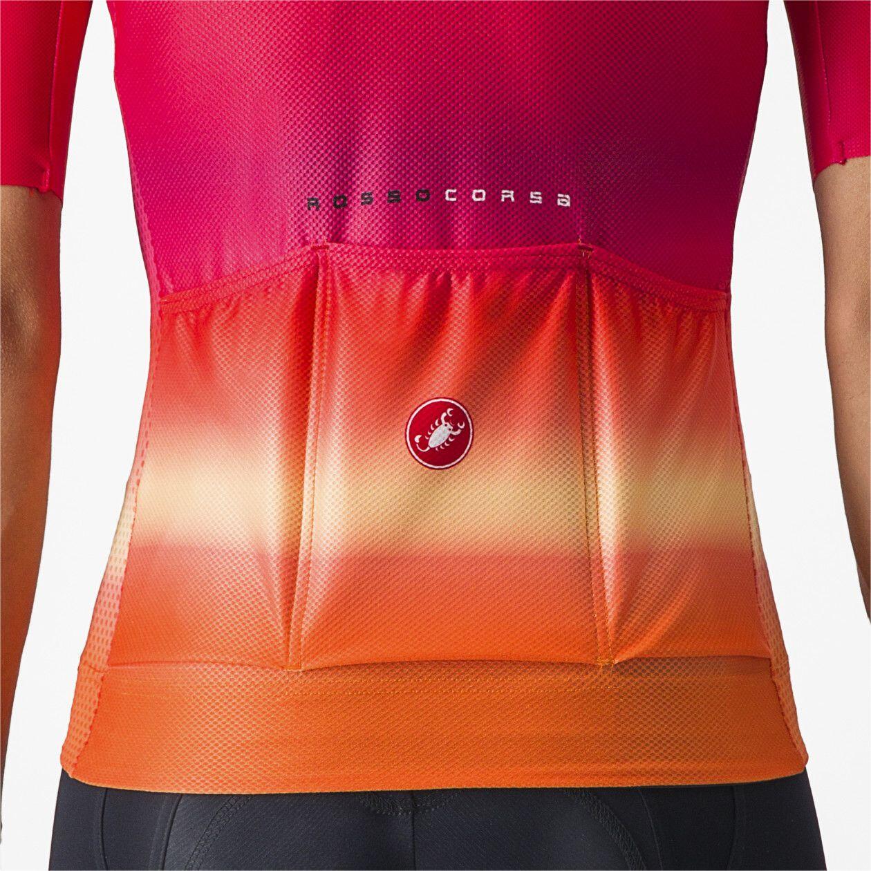 Maglia a maniche corte Castelli Climber's 4.0 Donna Rosa/Arancio 4/7