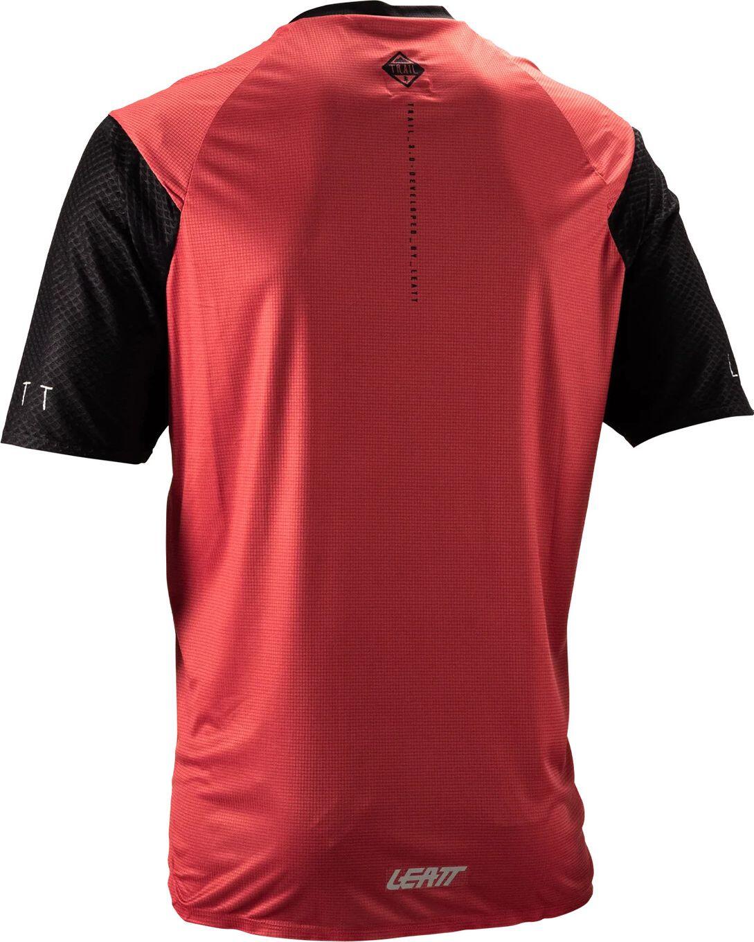 Leatt Trail 3.0 Kurzarm Trikot Rot Mann 2/4