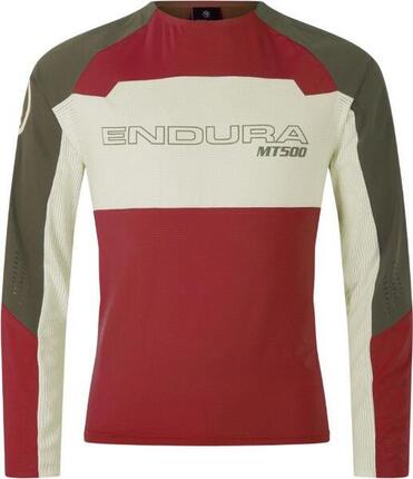 Endura MT500 Burner Lite Langarmtrikot Rot/Grün