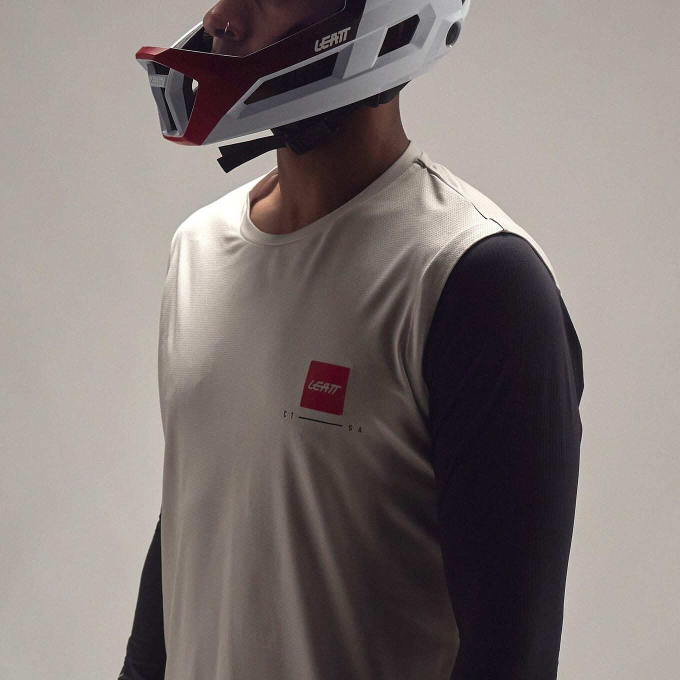 Maillot Manches Longues Leatt Gravity 2.0 Blanc Homme 3/6