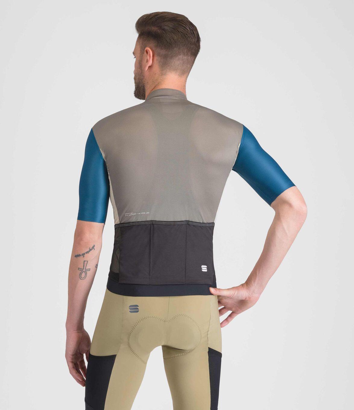 Maglia a maniche corte Sportful Supergiara Logo Grigio/Blu 2/5