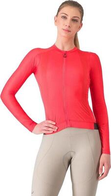 Maglia a maniche lunghe Castelli Espresso da donna ML rosso-grigio