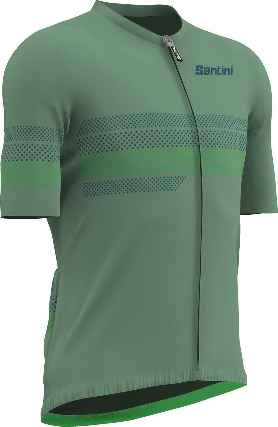 Santini Idea Kurzarmtrikot Grün 4/4