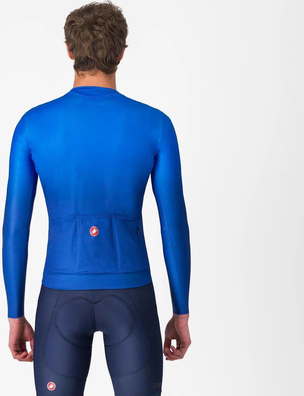 Castelli Langarm Trikot UPF Herren Blau 2/5