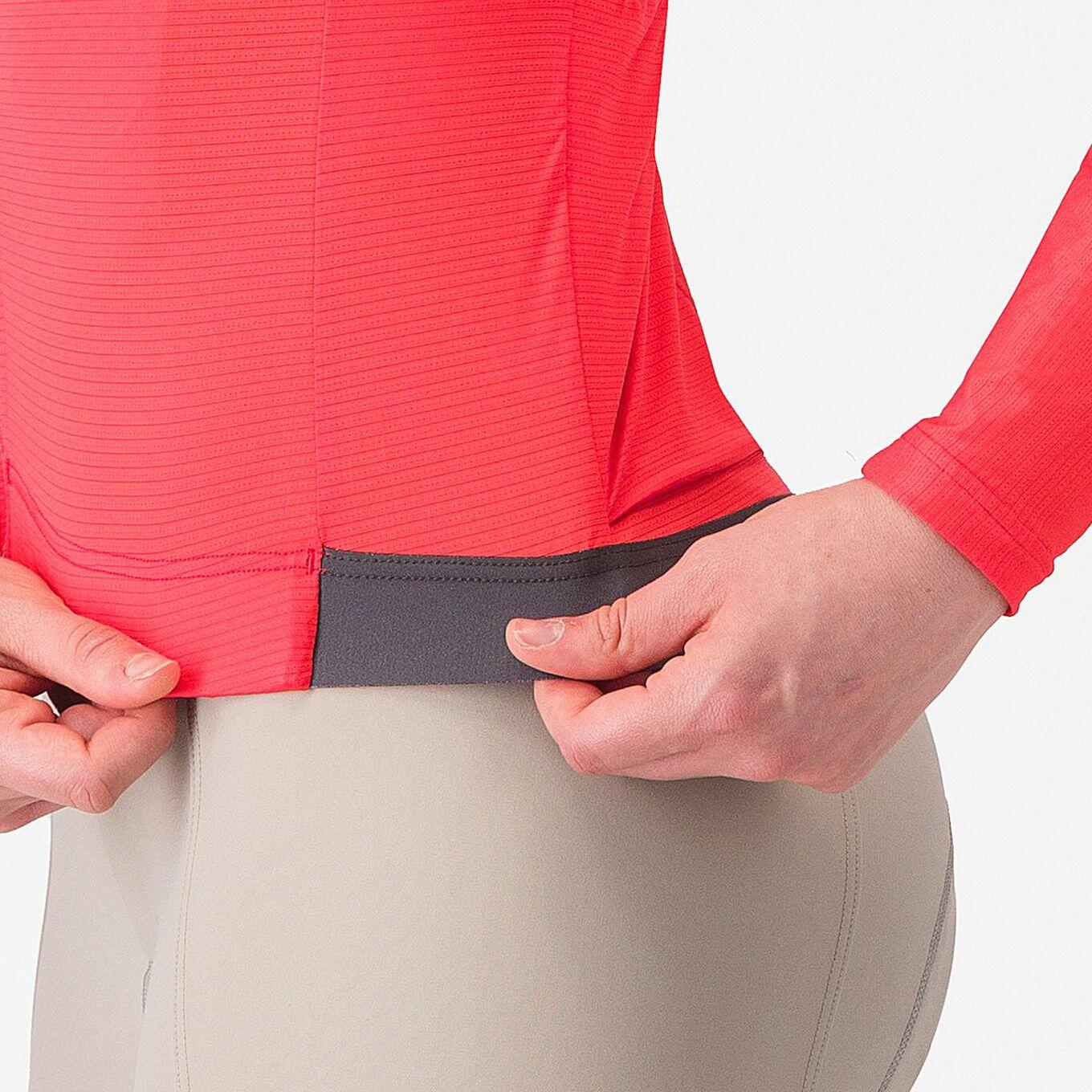 Castelli Espresso Damen-Langarmtrikot ML Rot Grau 5/5