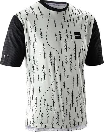 Maillot Manches Courtes Leatt Trail 3.0 Noir/Gris Homme