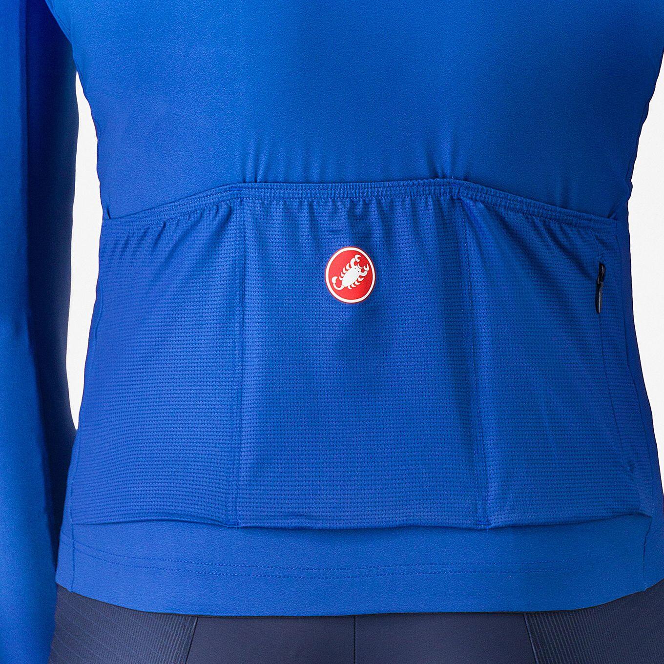 Castelli Langarm Trikot UPF Herren Blau 4/5