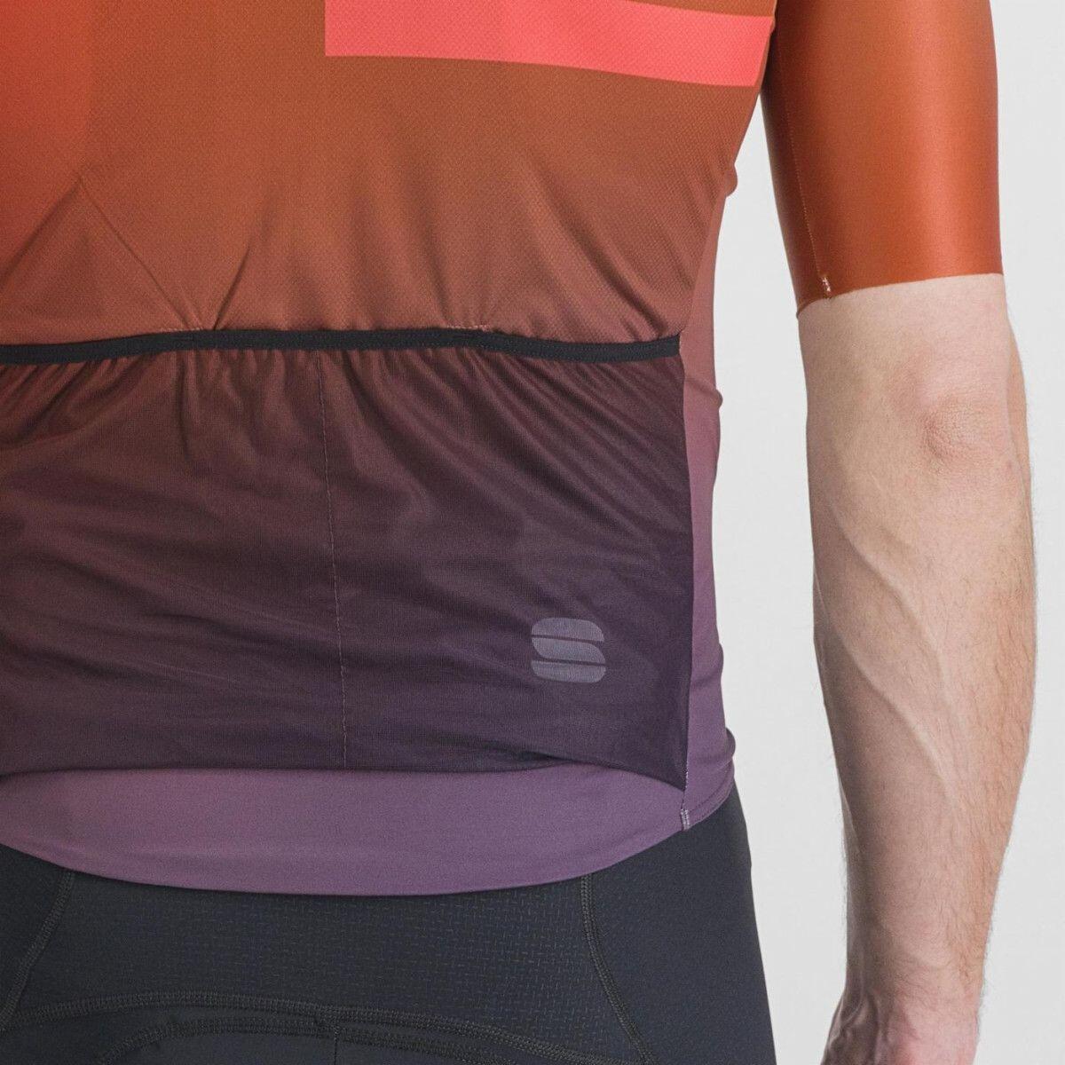 Maillot Sportful Bomber de manga corta Rojo/Naranja 5/5