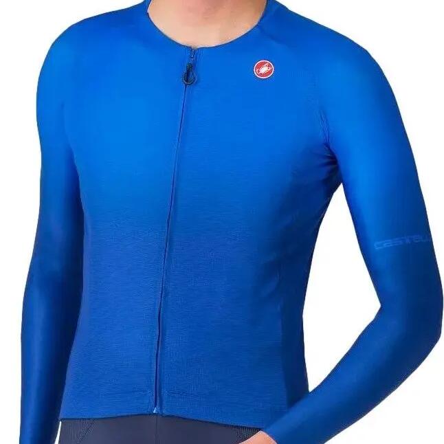 Castelli UPF Men's Long Sleeve Jersey Blue