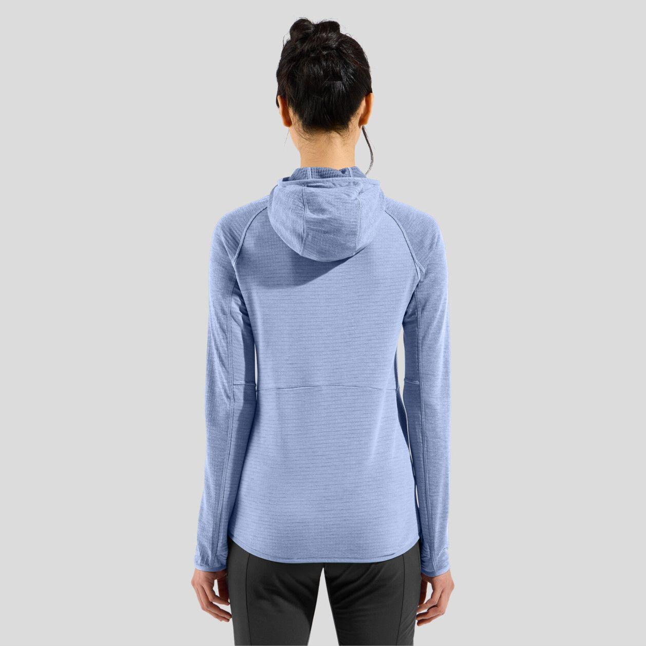 Polaire à Capuche Femme Odlo Ascent Bleu/Gris 4/7