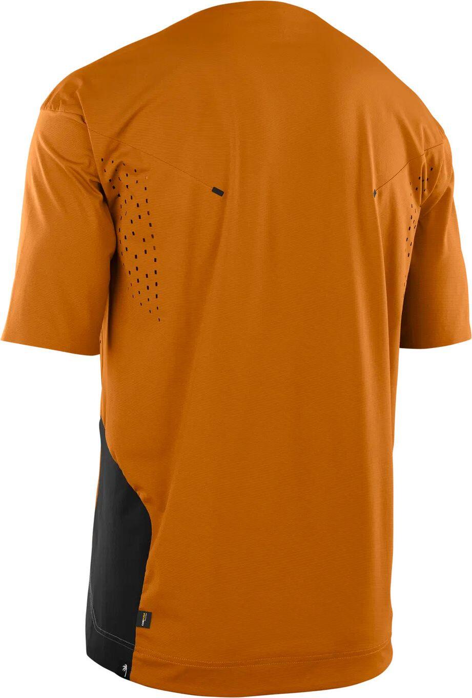 Maillot VTT manches courtes ION Scrub AMP BAT Orange Homme 2/3