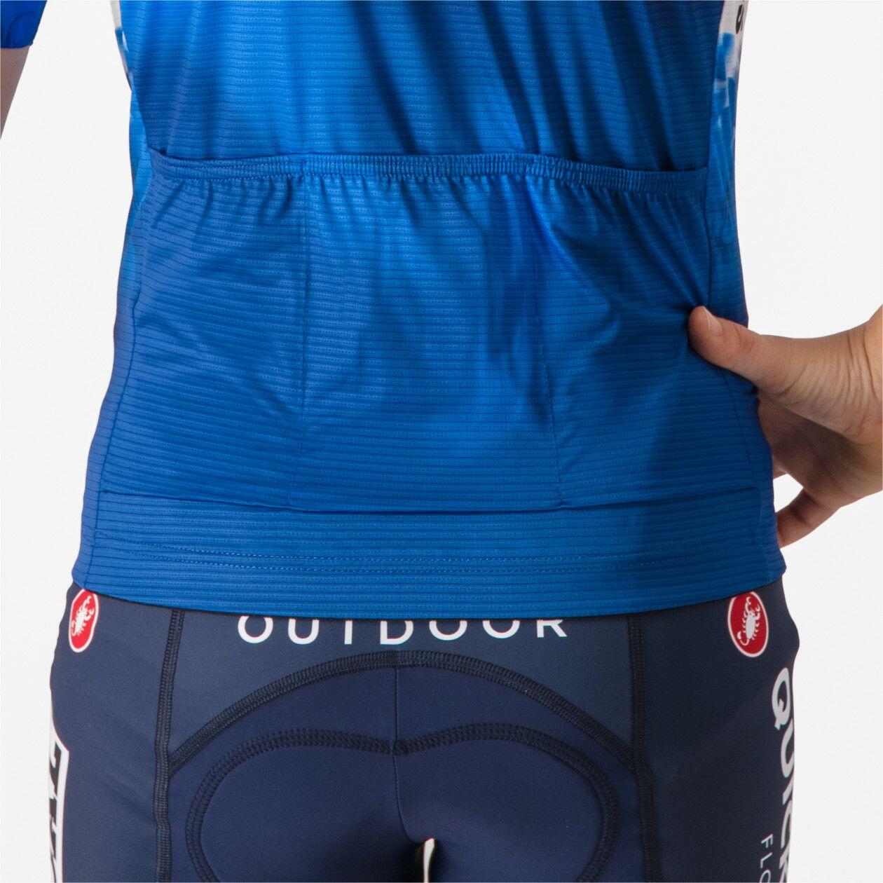 Castelli Aero Kid Soudal Quick-Step 2024 Korte Mouw Trui Blauw 2/7