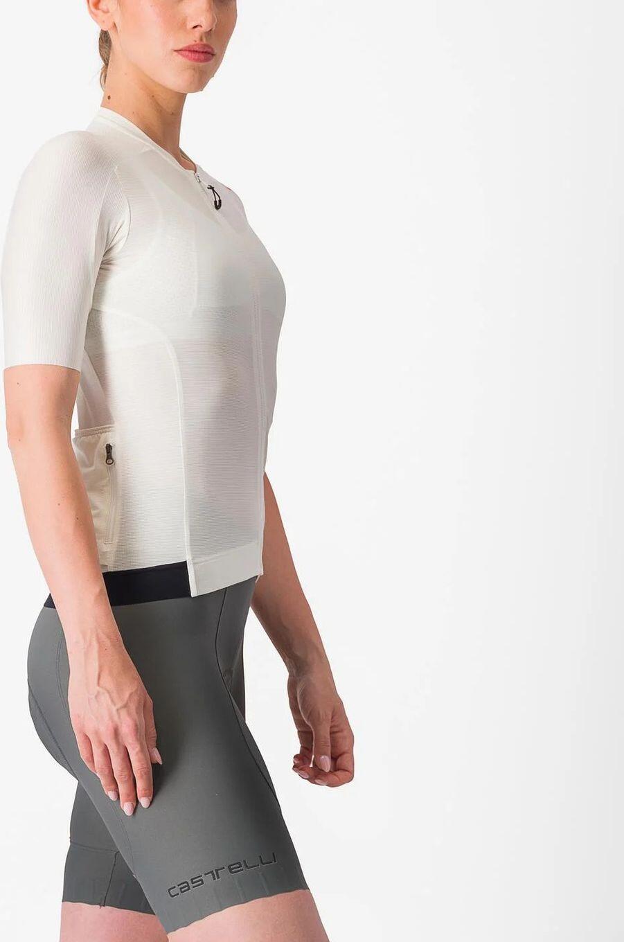 Castelli Espresso Women's Short Sleeve Jersey White Grey 3/6