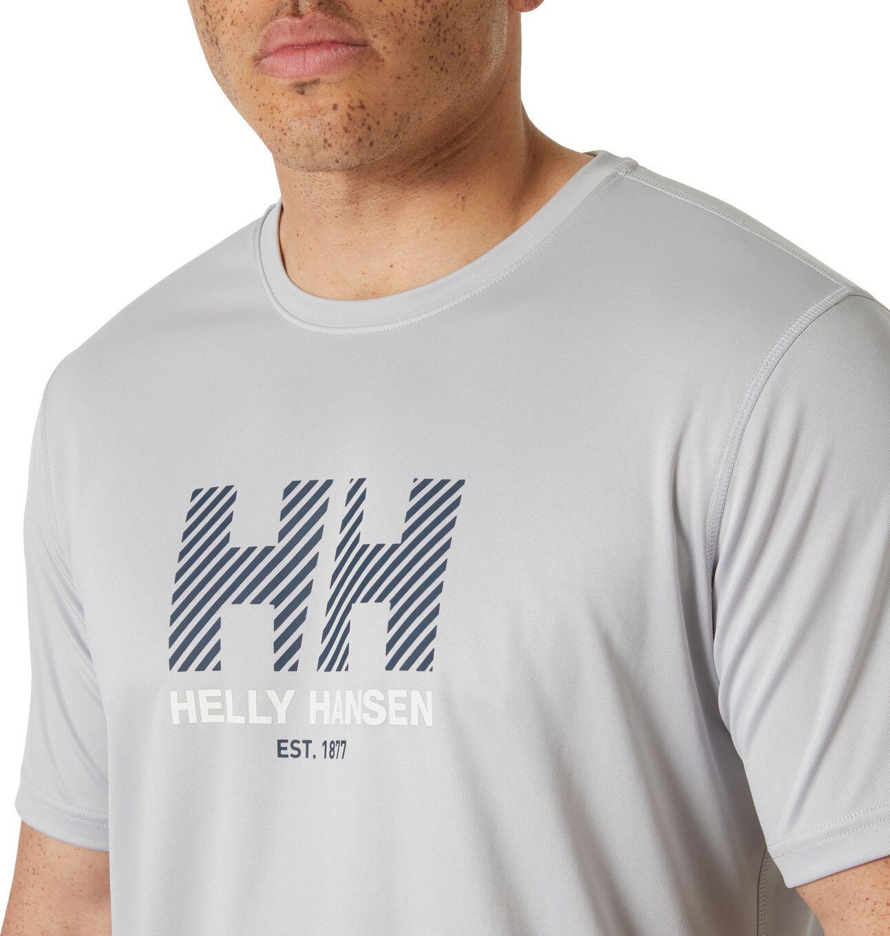 T-shirt Helly Hansen HH Tech Graphic 2.0 Gris Homme 3/5