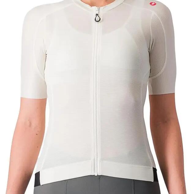 Castelli Espresso Women's Short Sleeve Jersey White Grey
