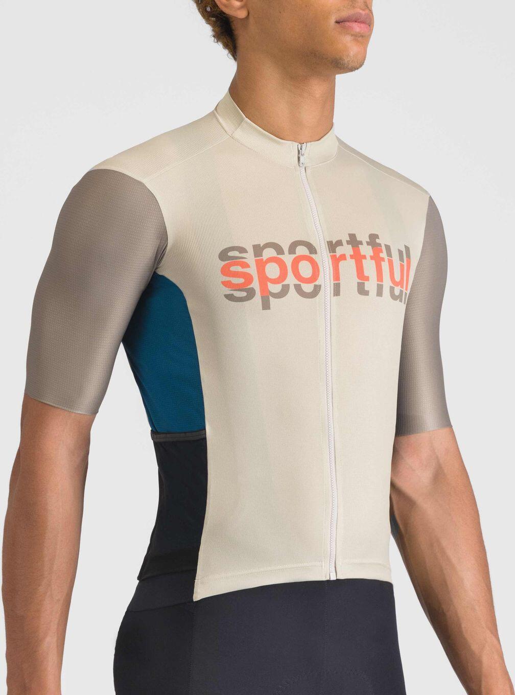 Sportful Supergiara Logo Maglia a maniche corte Grigio/Verde 3/6