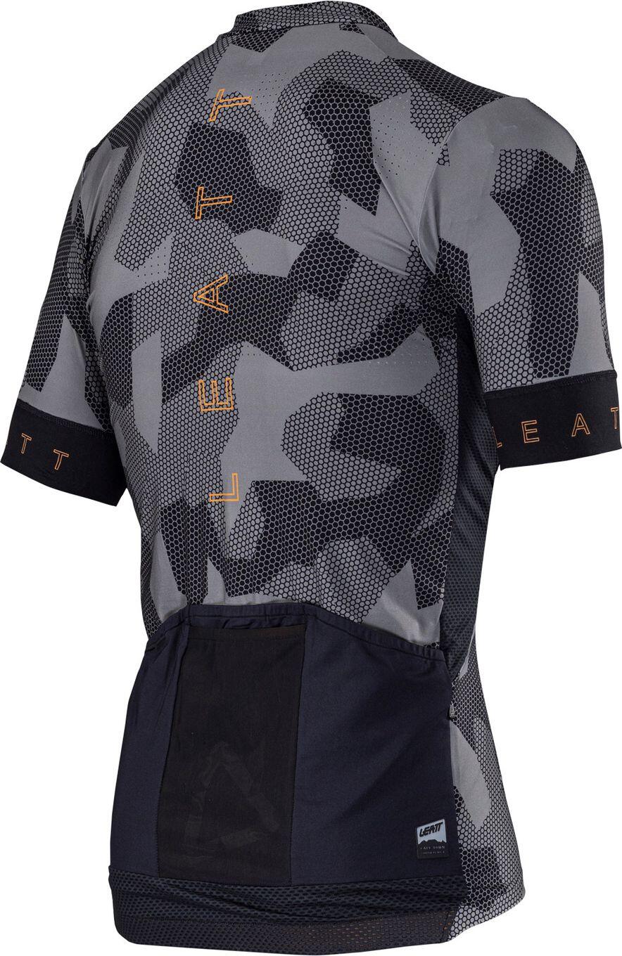 Maglia Leatt Endurance 5.0 a manica corta Grigio/Camoscio 4/5
